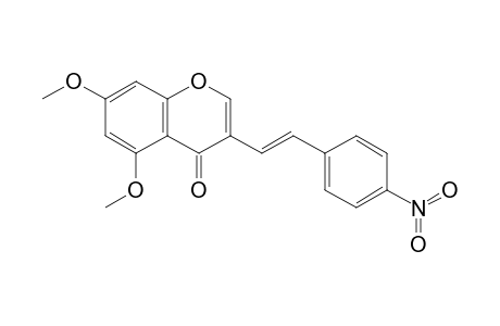 (E)-5,7-DIMETHOXY-4'-NITRO-3-STYRYLCHROMONE