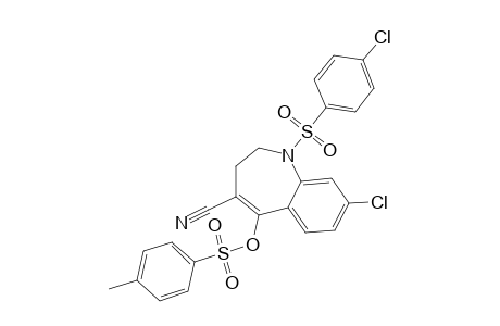 8-chloro-1-[(p-chlorophenyl)sulfonyl]-2,3-dihydro-5-hydroxy-1H-1-benzazepine-4-carbonitrile, p-toluenesulfonate (ester)