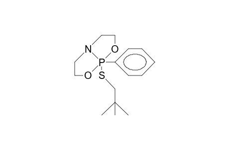 1-Neopentylthio-1-phenyl-5-aza-2,8-dioxa-1-phospha-bicyclo(3.3.0)octane