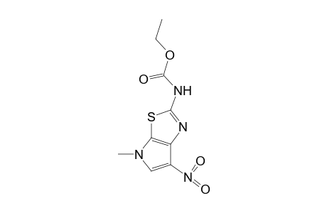 2-ETHOXYCARBONYLAMINO-4-METHYL-6-NITROPYRROLO-[3,2-D]-THIAZOL