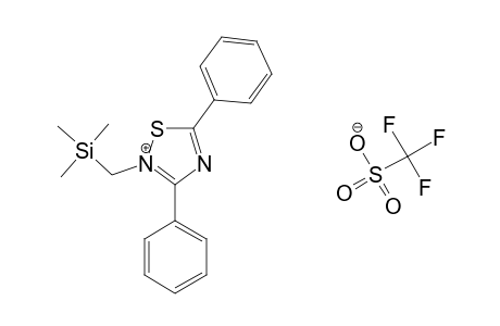 3,5-DIPHENYL-2-TRIMETHYLSILYLMETHYL-1,2,4-THIADIAZOL-2-IUM-TRIFLUOROMETHANESULFONATE