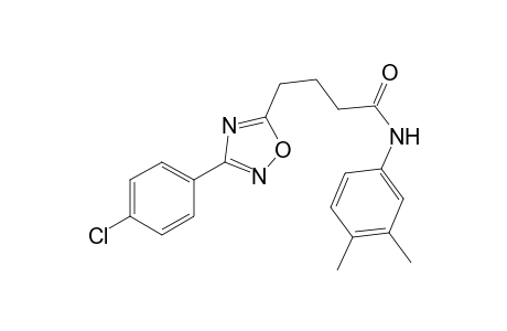 4-[3-(4-chlorophenyl)-1,2,4-oxadiazol-5-yl]-N-(3,4-dimethylphenyl)butanamide