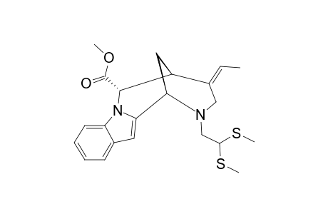 METHYL_5-[2,2-BIS-(METHYLTHIO)-ETHYL]-3-(E)-ETHYLIDENE-1,2,3,4,5,6-HEXAHYDRO-2,6-METHANO-[1.4]-DIAZOCINO-[1.2-A]-INDOLE-1-ALPHA-CARBOXYLATE