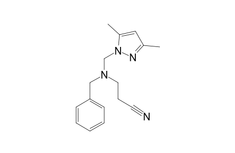 3-[BENZYL-(3,5-DIMETHYL-PYRAZOL-1-YL-METHYL)-AMINO]-PROPIONITRILE