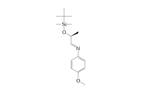 (2S)-2-(t-Butyldimethylsiloxy)-N-(p-methoxyphenyl)propanal imine