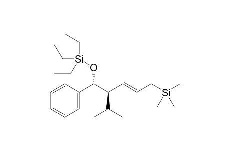 Triethyl(((1R,2R,E)-2-isopropyl-1-phenyl-5-(trimethylsilyl)pent-3-en-1-yl)oxy)silane