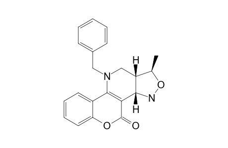 (1S*,3AR*,11AR*)-10-BENZYL-1-METHYL-3,3A,4,10,11,11A-HEXAHYDRO-1H-ISOXAZOLO-[3,4-D]-[1]-BENZOPYRANO-[4,3-B]-PYRIDIN-4-ONE