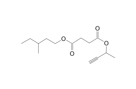 Succinic acid, but-3-yn-2-yl 3-methylpentyl ester