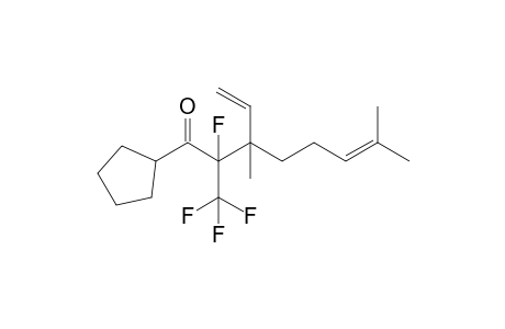 (6E)-1-CYCLOPENTYL-2-FLUORO-3,7-DIMETHYL-2-(TRIFLUOROMETHYL)-3-VINYLOCT-6-EN-1-ONE