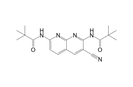 N-{3-Cyano-7-[(2,2-dimethylpropanoyl)amino]-1,8-naphthyridin-2-yl}-2,2-dimethylpropanamide