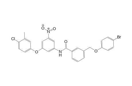 3-[(4-bromophenoxy)methyl]-N-[3-(4-chloro-3-methylphenoxy)-5-nitrophenyl]benzamide