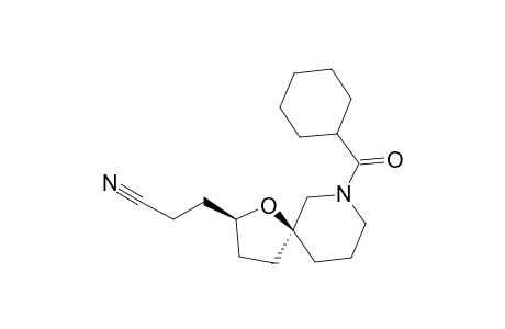 3-((2R,5S)-7-(Cyclohexanecarbonyl)-1-oxa-7-azaspiro[4.5]decan-2-yl)propanenitrile