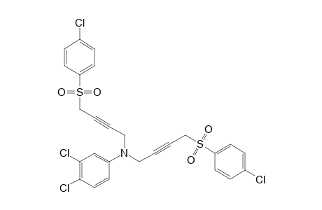 N,N-bis{4-[(p-chlorophenyl)sulfonyl]-2-butynyl}-3,4-dichloroaniline