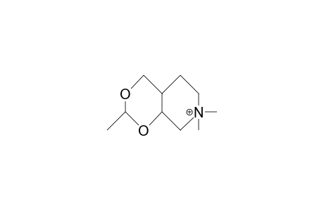 cis-3,9,9-Trimethyl-2,4-dioxa-9-azonia-bicyclo(4.4.0)decane cation