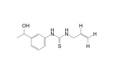 1-allyl-3-[m-(1-hydroxyethyl)phenyl]-2-thiourea