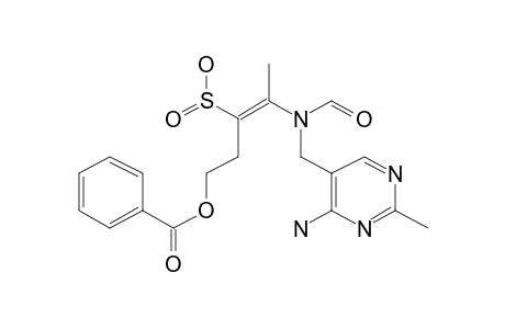 2-(N-((4-Amino-2-methyl-5-pyrimidinyl)methyl)formamido)-5-benzoyloxy-2-pentene-3-sulfinic acid