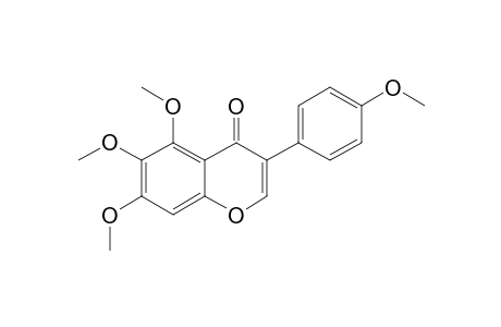 5,6,7-Trimethoxy-3-(4'-methoxyphenyl)-4H-1-benzopyran-4-one