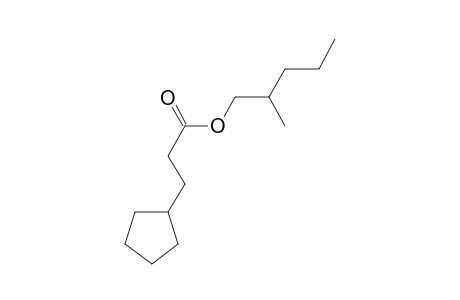 3-Cyclopentylpropionic acid, 2-methylpentyl ester