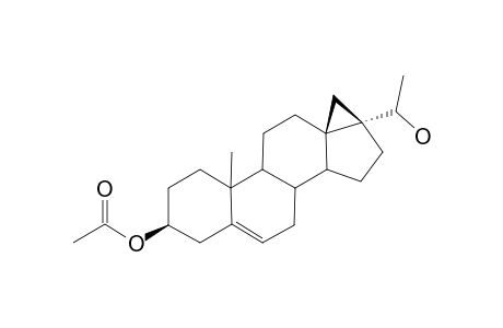 3-BETA-ACETOXY-20-BETA-HYDROXY-17,18-CYCLOPREGN-5-ENE