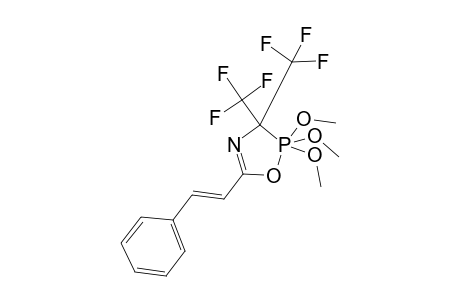 5-STYRYL-3,3-BIS-(TRIFLUOROMETHYL)-2,2,2-TRIMETHOXY-DELTA-4-1,4,2-LAMBDA-5-OXAZAPHOSPHOLINE