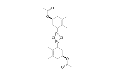 DI-(MY-CHLORO)-BIS-[(1,2,3-ETA)-5-ACETOXY-1,2-DIMETHYL-2-CYCLOHEXEN-1-YL]-DIPALLADIUM