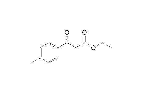 (3R)-Ethyl .beta.-hydroxy-.beta.-(p-methylphenyl)propionate