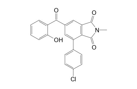 4-(4-CHLOROPHENYL)-6-(2-HYDROXYBENZOYL)-2-METHYLISOINDOLE-1,3-DIONE