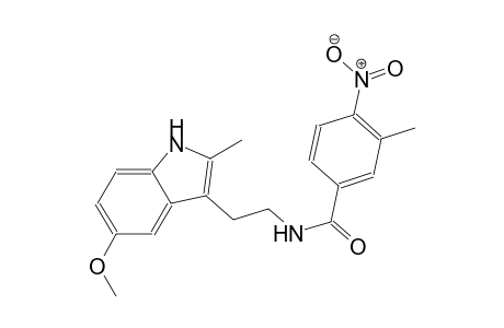 benzamide, N-[2-(5-methoxy-2-methyl-1H-indol-3-yl)ethyl]-3-methyl-4-nitro-