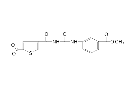 m-[3-(5-nitro-3-thenoyl)ureido]benzoic acid, methyl ester