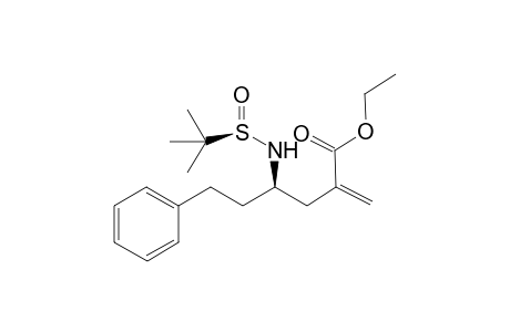 (4R,RS)-Ethyl N-(tert-butanesulfinyl)-4-amino-2-methylene-6-phenylhexanoate