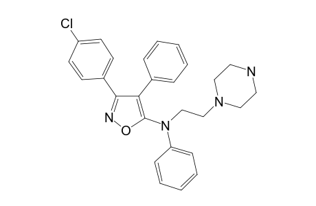 3-(4-Chlorophenyl)4-phenyl-5-(2-piperazinoethylanilino)isoxazole