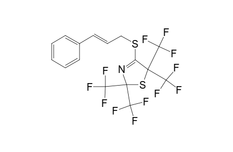 4-(CINNAMOYLTHIO)-2,5-DIHYDRO-2,2,5,5-TETRAKIS-(TRIFLUOROMETHYL)-THIAZOLE