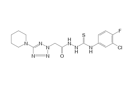 4-(3-chloro-4-fluorophenyl)-1-[(5-piperidino-2H-tetrazol-2-yl)acetyl]-3-thiosemicarbazide