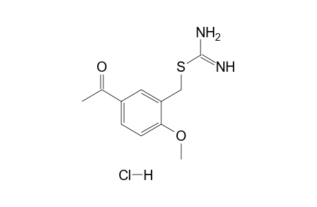 2-(5-acetyl-2-methoxybenzyl)-2-thiopseudourea, monohydrochloride