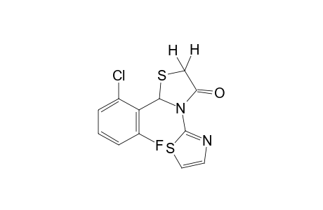 2-(2-chloro-6-fluorophenyl)-3-(2-thiazolyl)-4-thiazolidinone