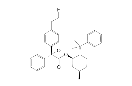 (1R,2S,5R)-5-Methyl-2-(1-methyl-1-phenylethyl)cyclohexyl (R)-.alpha.-hydroxy-.alpha.-(4-[2-fluoroethyl]phenyl)benzeneacetic acid ester