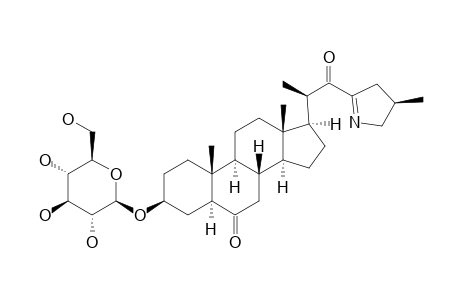 (20R,25R)-23,26-EPIMINO-3-BETA-HYDROXY-5-ALPHA-CHOLEST-23-(N)-ENE-6,22-DIONE-3-O-BETA-D-GLUCOPYRANOSIDE