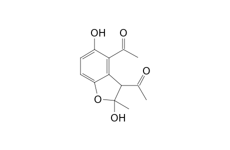 3,4-Diacetyl-2,3-dihydro-2-methylbenzofuran-2,5-diol