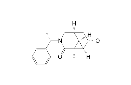 (1S,2S,6S,8S,9R,1'S)-4-(1'-Phenylethyl)-2-methyl-8-hydroxy-4-azatricyclo[4.3.0.0(2,9)]nonan-3-one