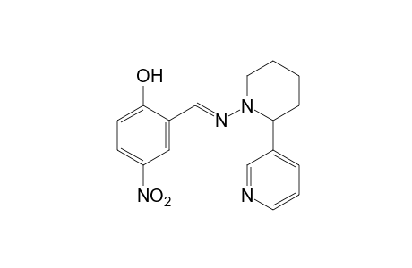 4-nitro-2-N-{[2-(3-pyridyl)piperidino]formimidoyl}phenol