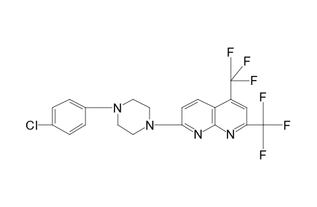 2,4-BIS(TRIFLUOROMETHYL)-7-[4-(p-CHLOROPHENYL)-1-PIPERAZINYL]-1,8-NAPHTHYRIDINE