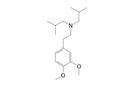 3,4,-Dimethoxyphenylethylamine, di(2-methylpropyl) ether