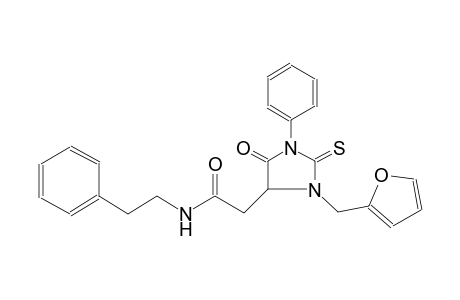 4-imidazolidineacetamide, 3-(2-furanylmethyl)-5-oxo-1-phenyl-N-(2-phenylethyl)-2-thioxo-