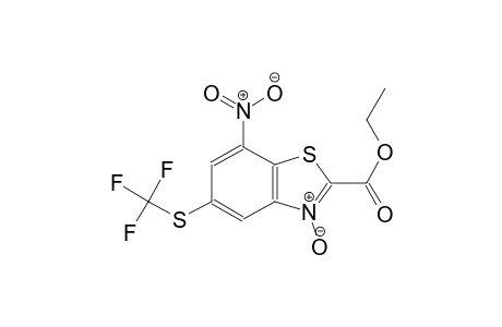 2-benzothiazolecarboxylic acid, 7-nitro-5-[(trifluoromethyl)thio]-,ethyl ester, 3-oxide