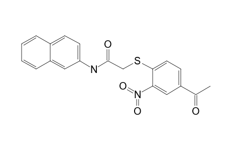 2-(4-Acetyl-2-nitro-phenylsulfanyl)-N-naphthalen-2-yl-acetamide