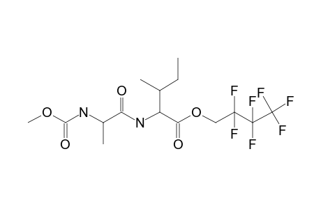 L-Alaniyl-L-isoleucine, N-methoxycarbonyl-, 2,2,3,3,4,4,4-heptafluorobutyl ester