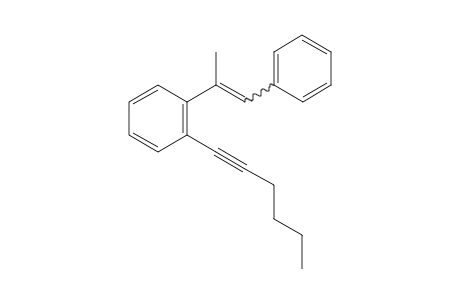 1-(Hex-1-yn-1-yl)-2-(1-phenylprop-1-en-2-yl)benzene