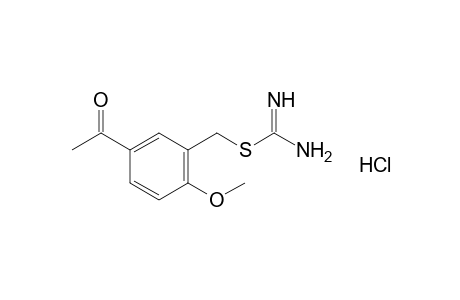 2-(5-acetyl-2-methoxybenzyl)-2-thiopseudourea, monohydrochloride