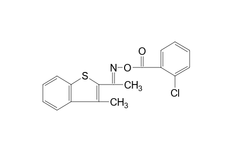 methyl 3-methylbenzo[b]thien-2-yl ketone, O-(o-chlorobenzoyl)oxime