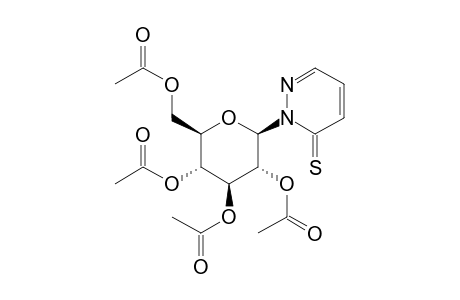 2-beta-D-glucopyranosyl-3(2H)-pyridazinethione, tetraacetate (ester)